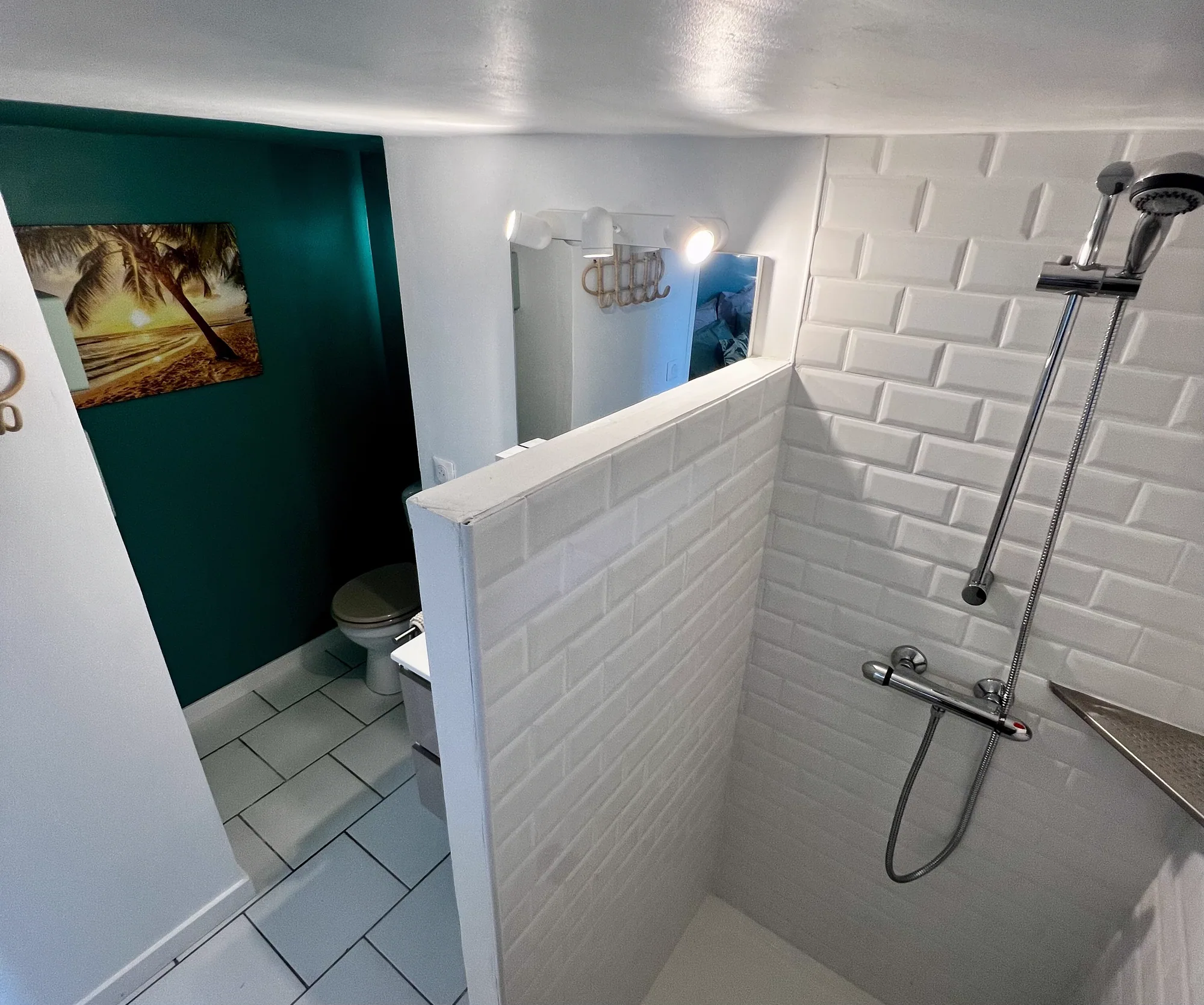Salle d'eau et WC séparés